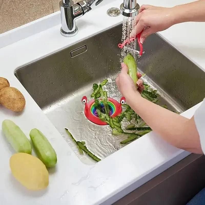 Anti-Blocking Collapsible Sink Strainer Basket - Multicolor (Pack of 2)